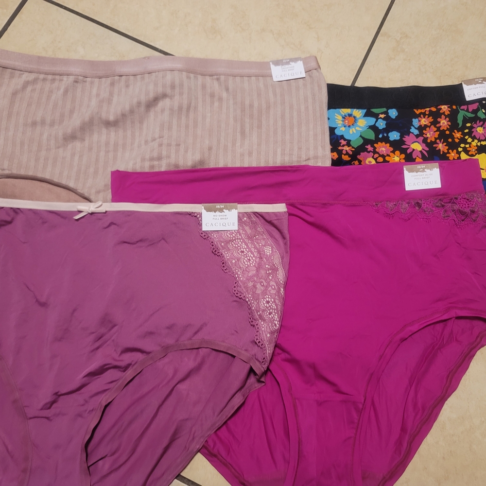 4 Pairs Of Cacique Women's Briefs